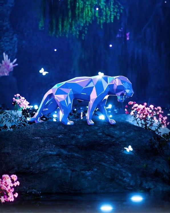 ORLINSKI - Panther, Blue Pearl