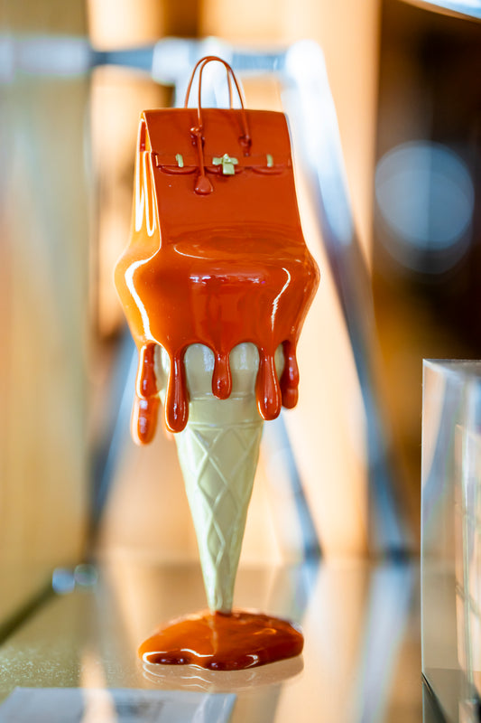 JULIE J - Melted Bag on Ice Cream, Orange