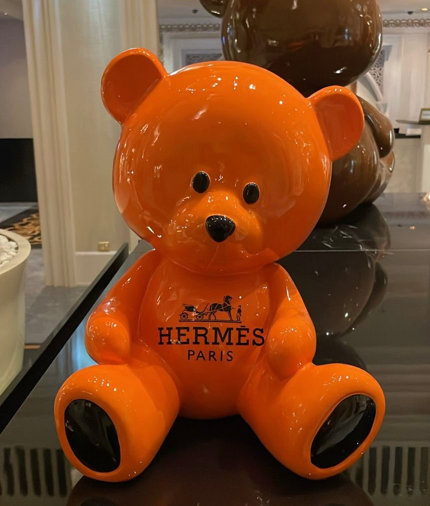 NAOR - 40cm H Tribute, Orange Teddy Bear