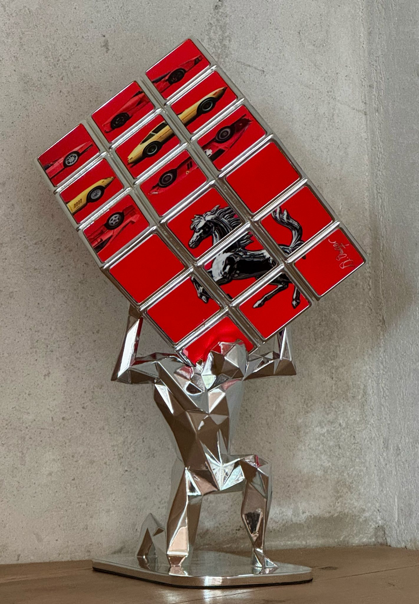 AURELIE ANGER - AArt's Cubes - Rubik Cube collage, Cars tribute