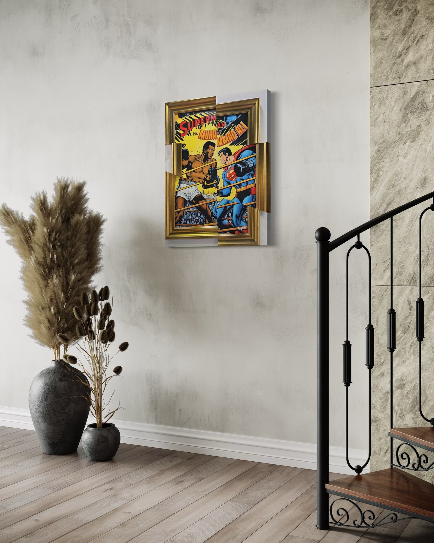 SANUJ -Ali VS. Superman Painting