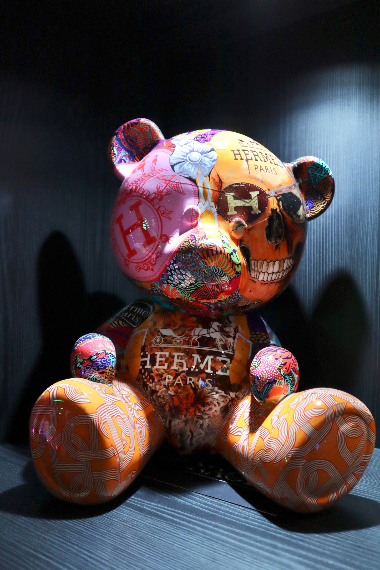 NAOR - 40cm H Collage Tribute, Teddy Bear