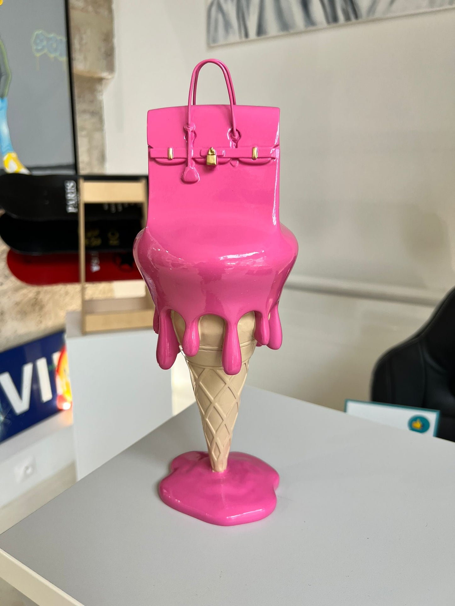 JULIE J - Melted Bag on Ice Cream, Pink