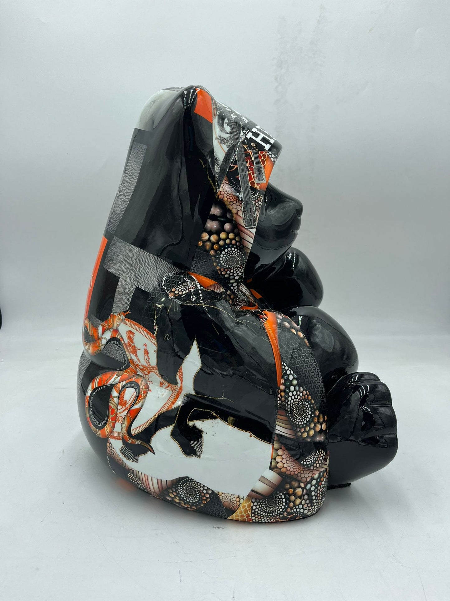 NAOR - 40cm H Tribute Caped Bear - Black