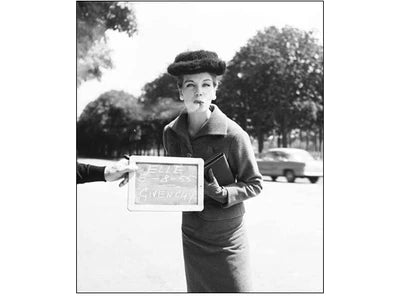 GEORGES D - ''Gunina''en Givenchy 1955 for Elle Magazine