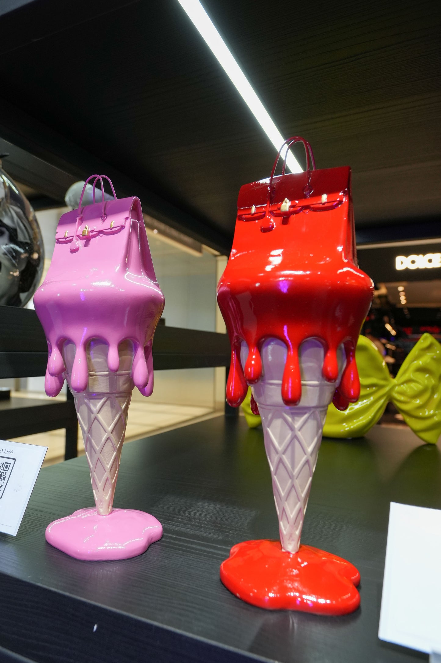 JULIE J - Melted Bag on Ice Cream, Red