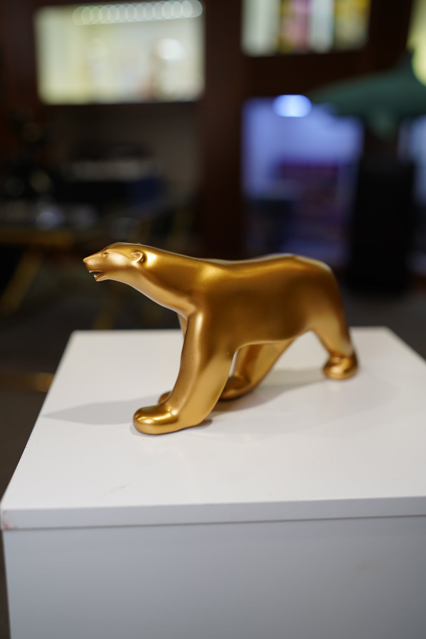 ORLINSKI - Ours Pompom, Mat Gold