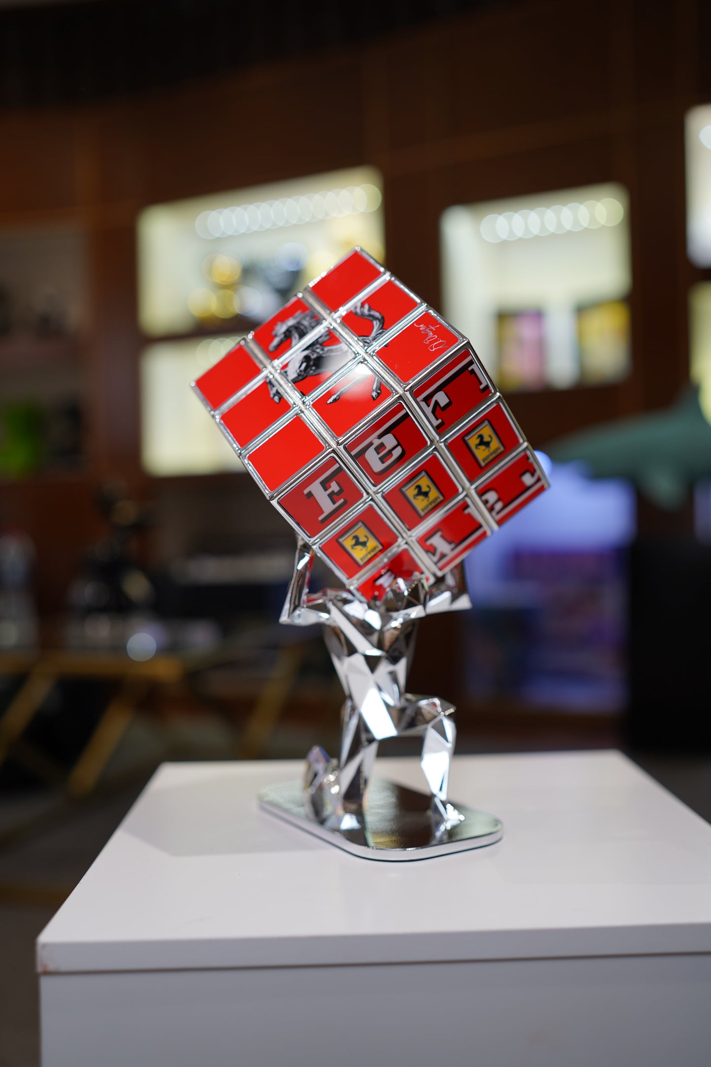 AURELIE ANGER - AArt's Rubik Cube collage, Cars tribute - Red