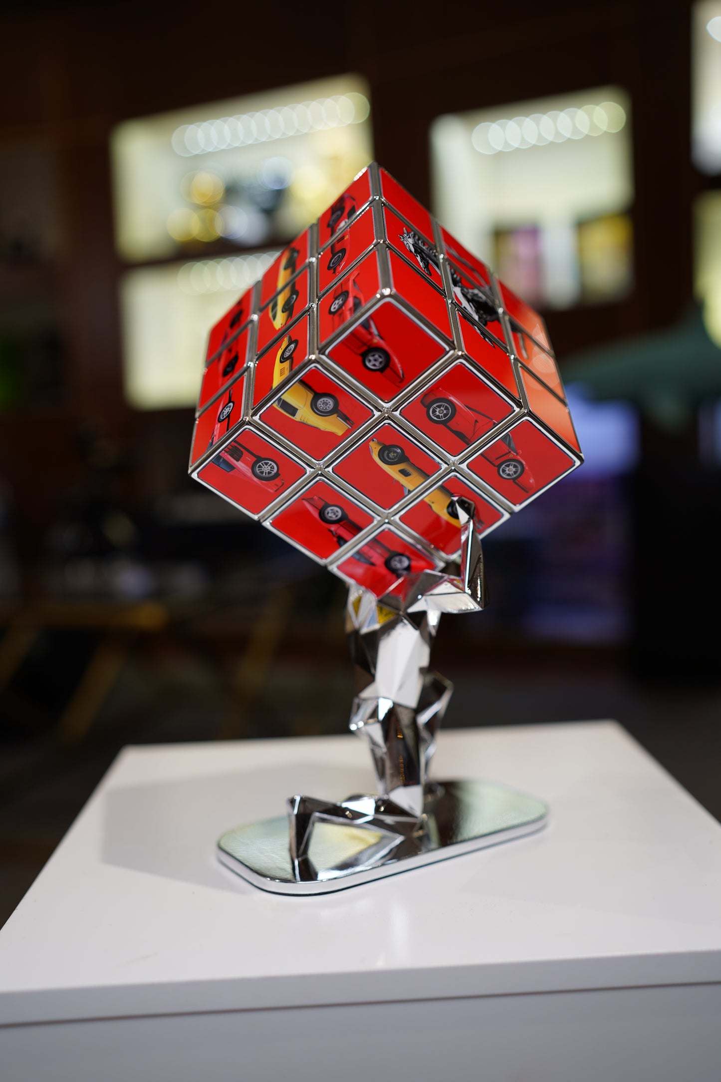 AURELIE ANGER - AArt's Rubik Cube collage, Cars tribute - Red
