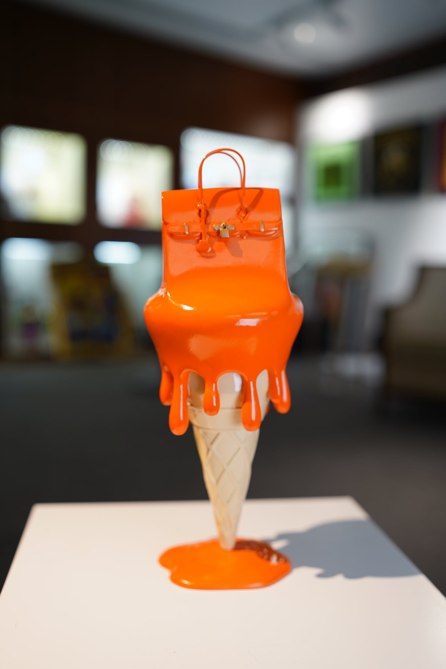 JULIE J - Melted Bag on Ice Cream, Orange