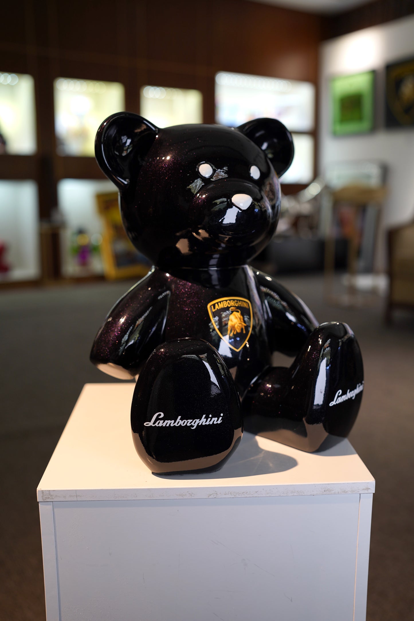 NAOR - 35cm Lambo Tribute, black white eyes Teddy
