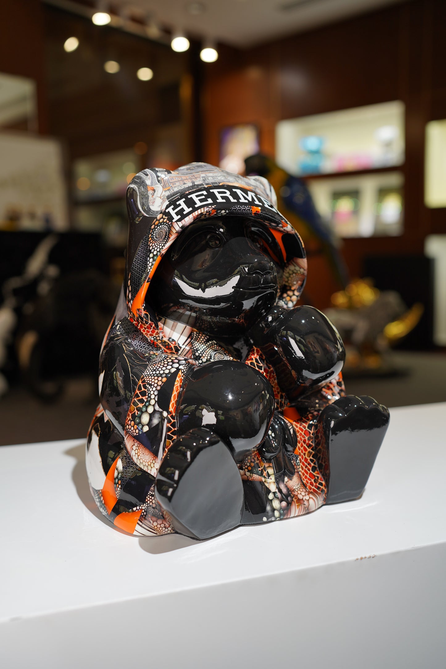 NAOR - 40cm H Tribute Caped Bear - Black
