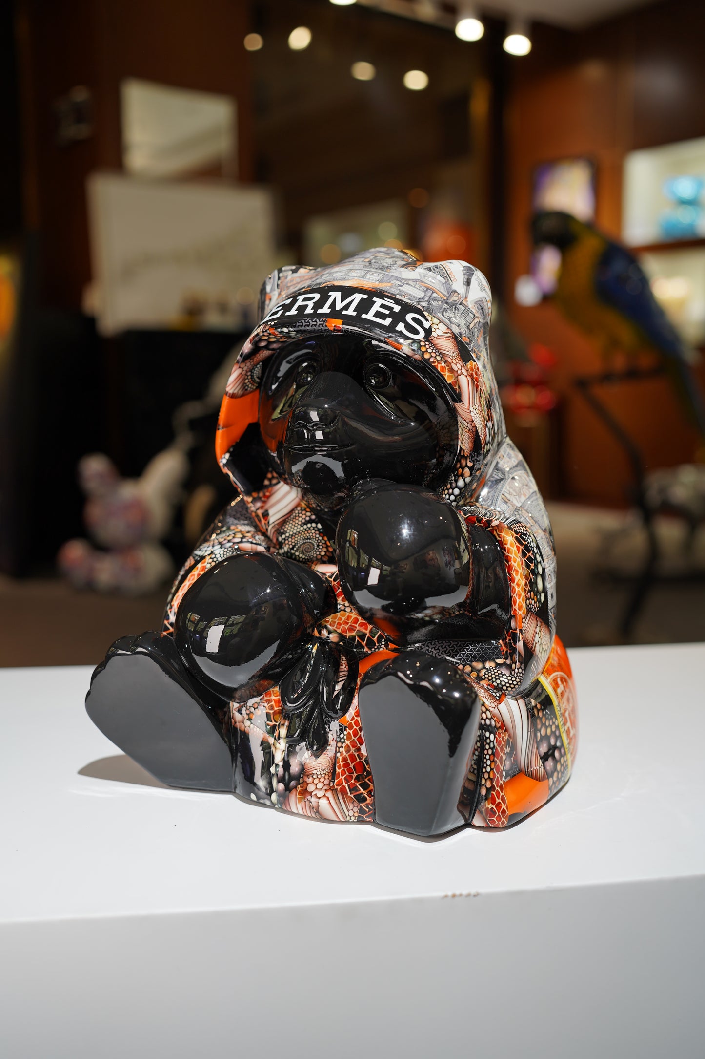 NAOR - 40cm H Tribute Caped Bear - Black