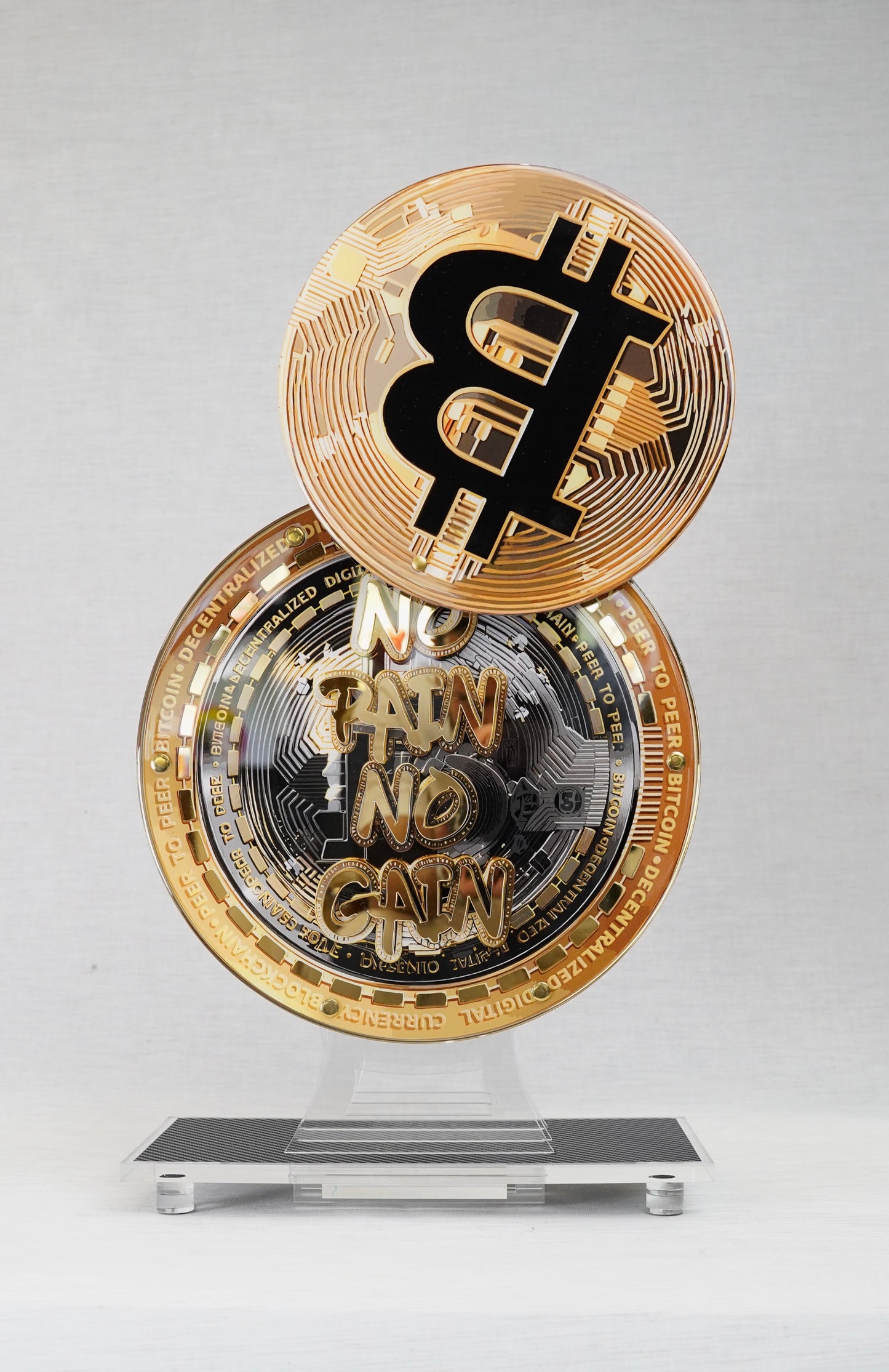 FRED M - Bitcoin Tribute Sculpture