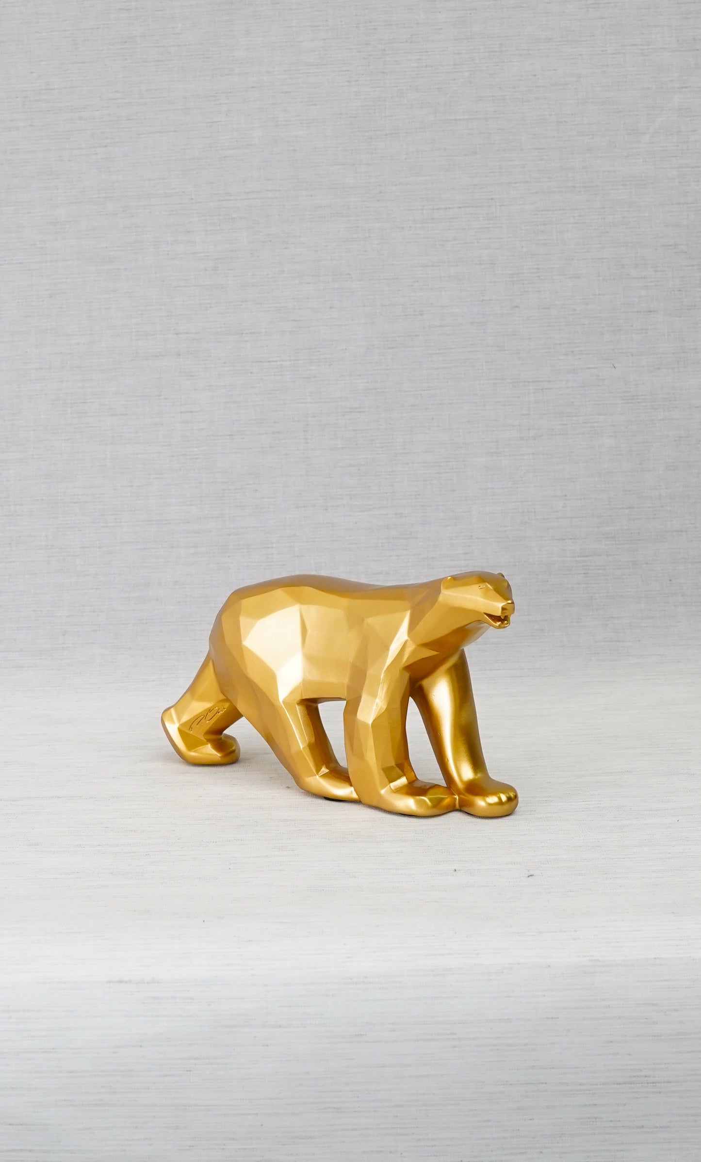 ORLINSKI - Ours Pompom, Mat Gold