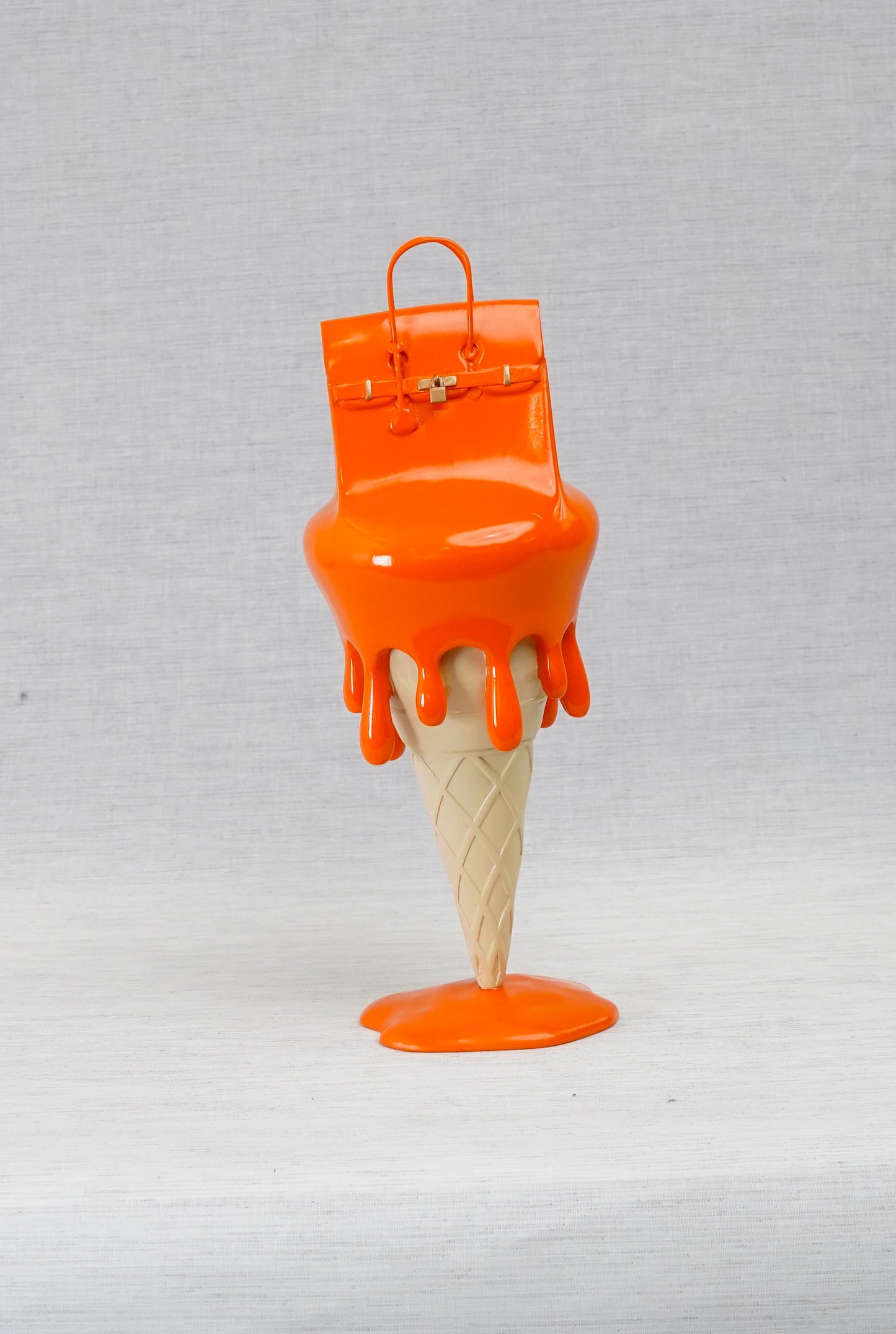 JULIE J - Melted Bag on Ice Cream, Orange