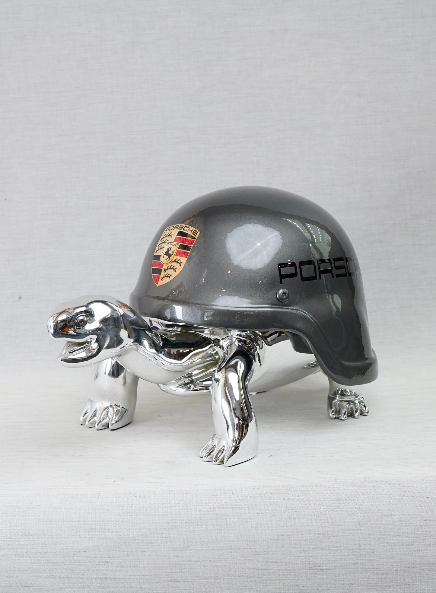 NAOR - 40cm Porsche Tribute, Chromed Turtle