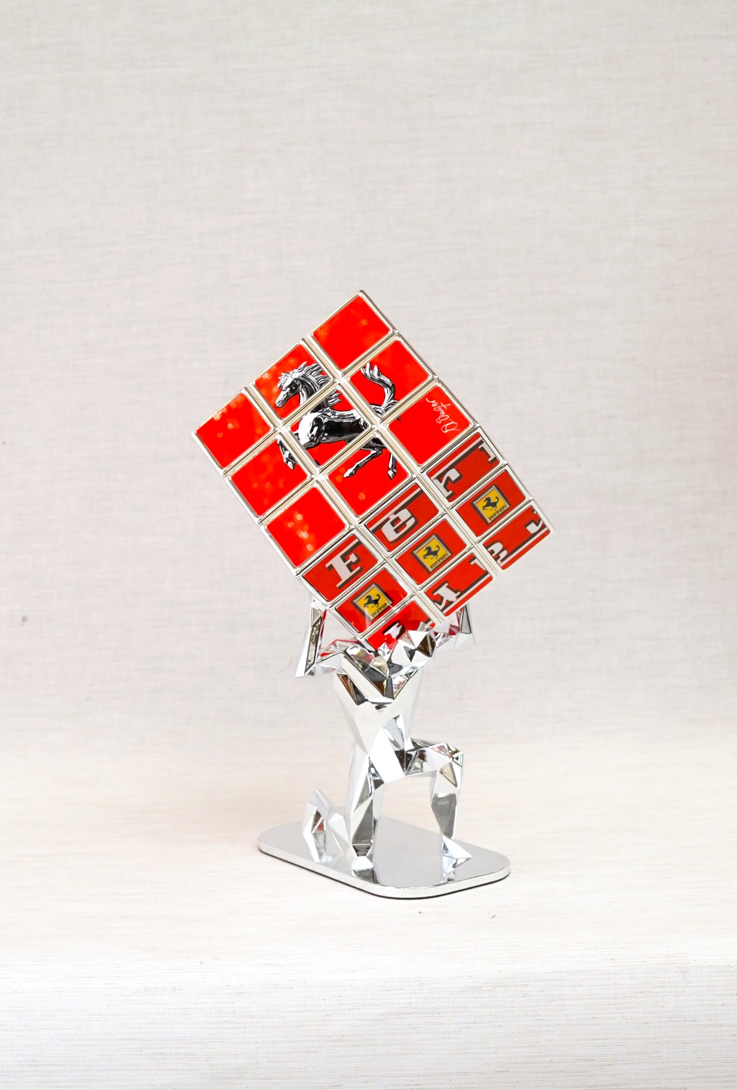 AURELIE ANGER - AArt's Rubik Cube collage, Cars tribute - Red