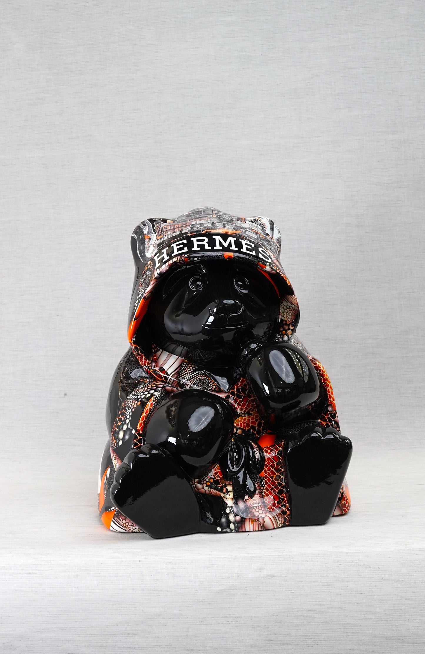 NAOR - 40cm H Tribute Caped Bear - Black