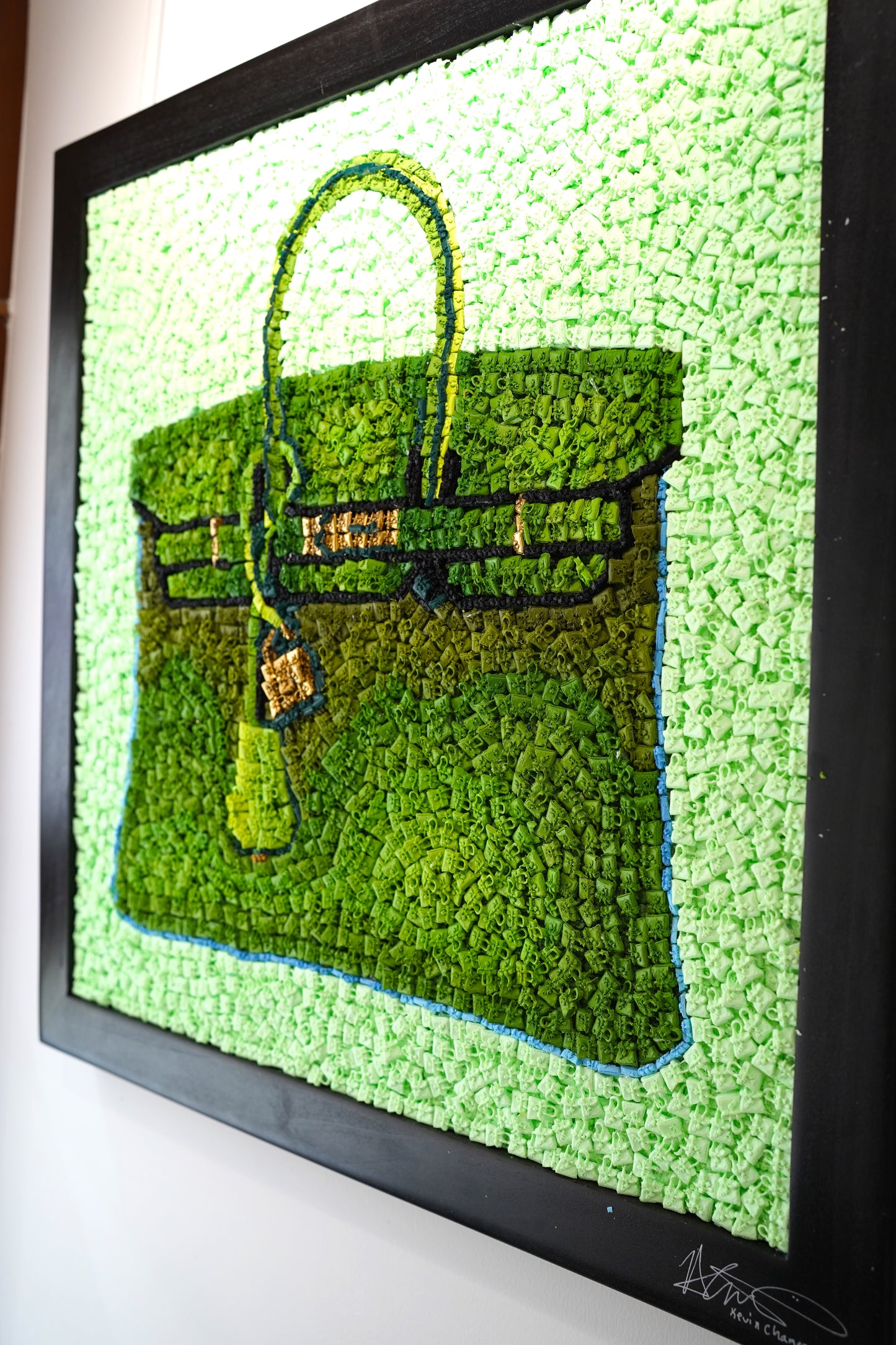 KEVIN CHAMPENY - Birkin Tribute Mosaic, Green
