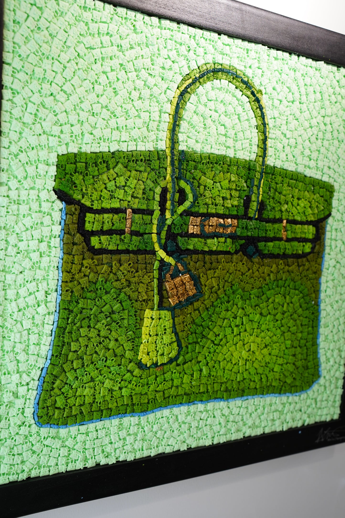 KEVIN CHAMPENY - Birkin Tribute Mosaic, Green