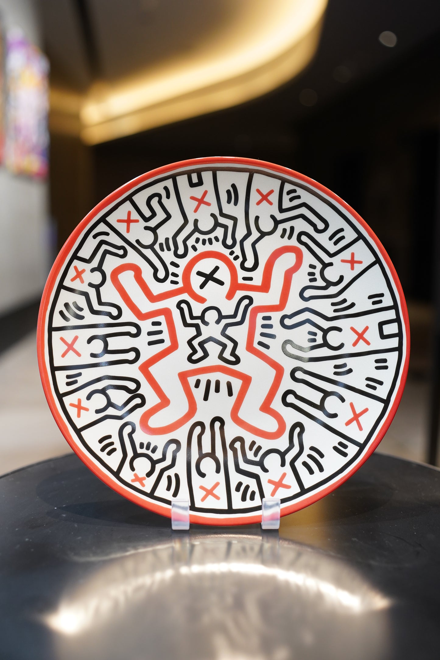 LIGNE BLANCHE - Keith Haring Child Large Plate
