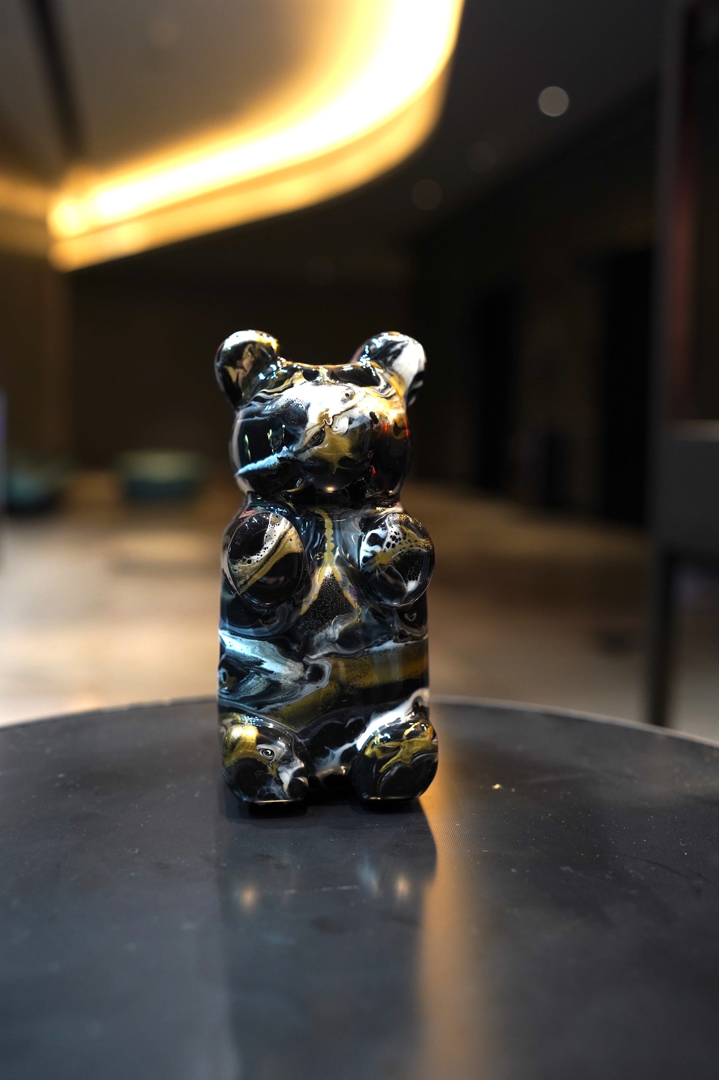 DANIELA - Black Marble Bear Design
