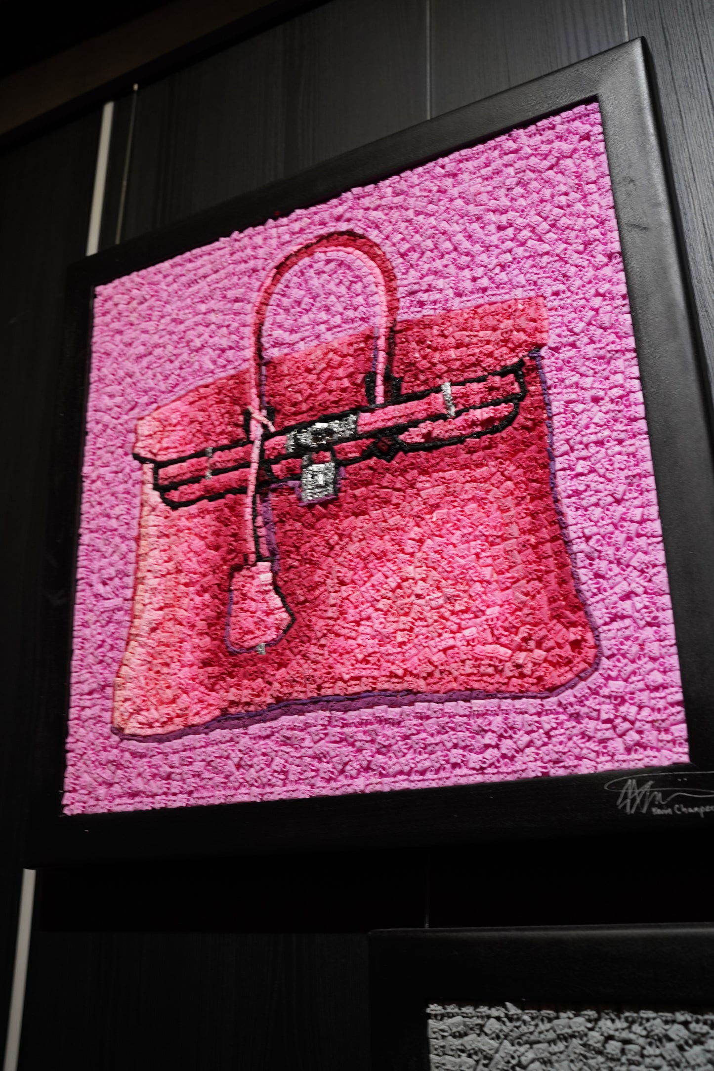KEVIN CHAMPENY - Birkin Tribute Mosaic, Pink