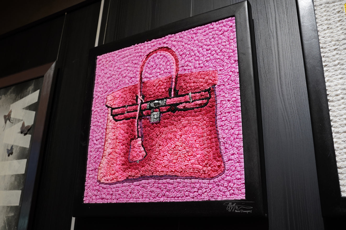 KEVIN CHAMPENY - Birkin Tribute Mosaic, Pink