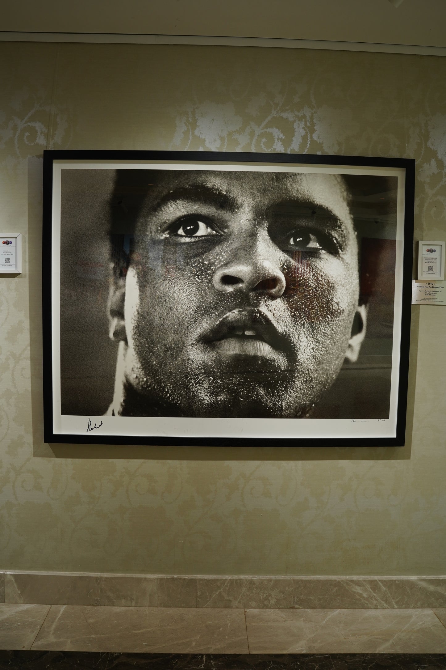 MICHAEL BRENNAN - Muhammad Ali 1977 signed by Ali