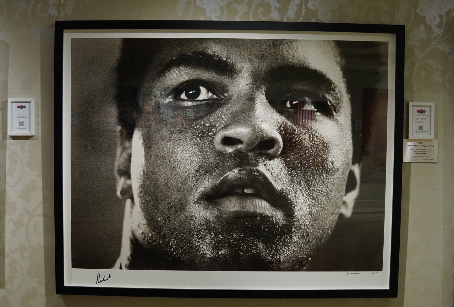 MICHAEL BRENNAN - Muhammad Ali 1977 signed by Ali