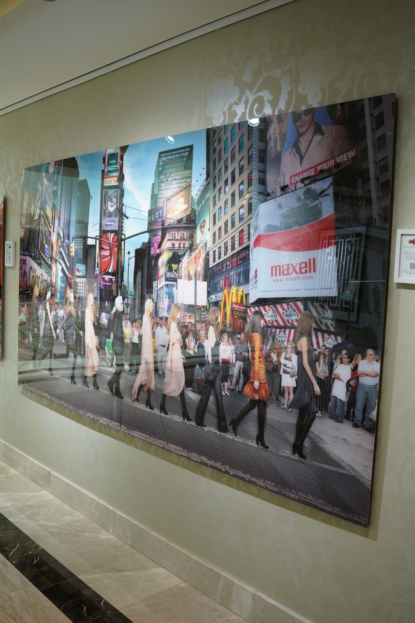 SIMON P - Karl Lagerfeld in Times Square, Editorial for Harper’s Bazaar 2006 NYC