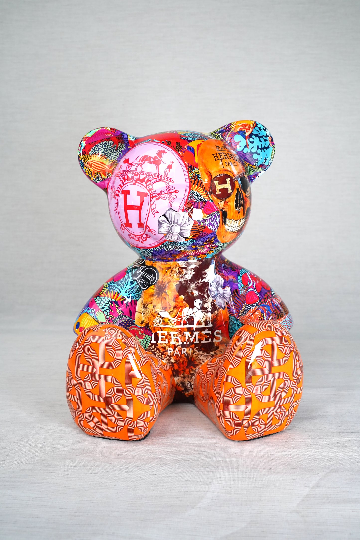 NAOR - 35cm Collage, H Tribute, No Collar Teddy
