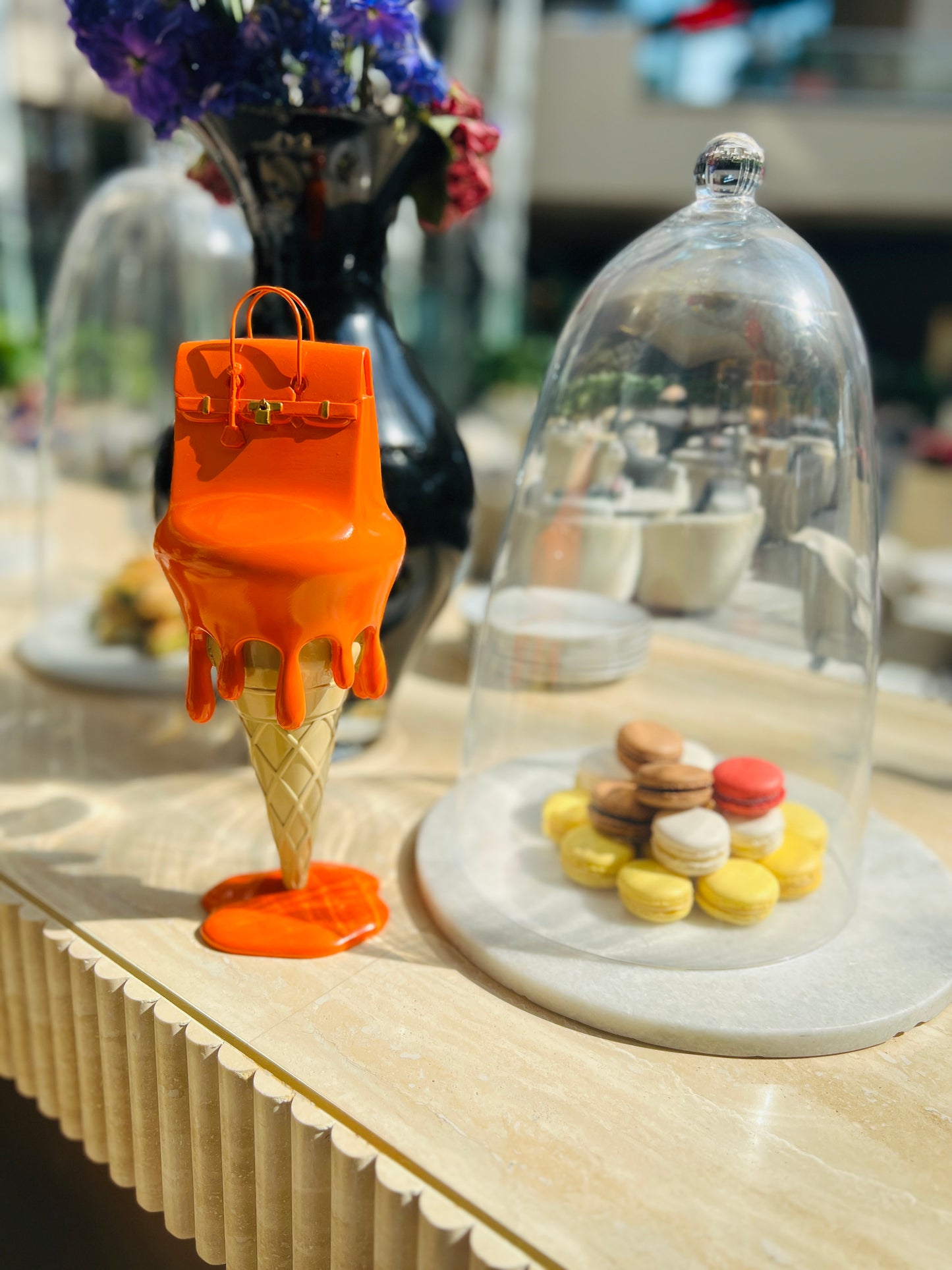 JULIE J - Melted Bag on Ice Cream, Orange