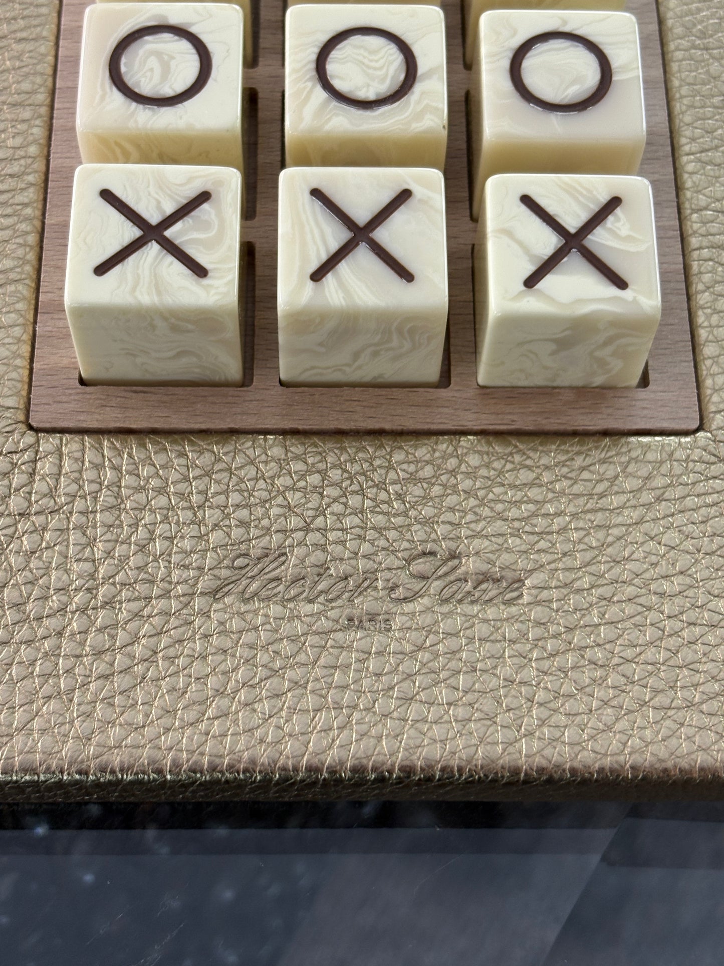 HECTOR SAXE Tic Tac Toe - GREY Galuchat