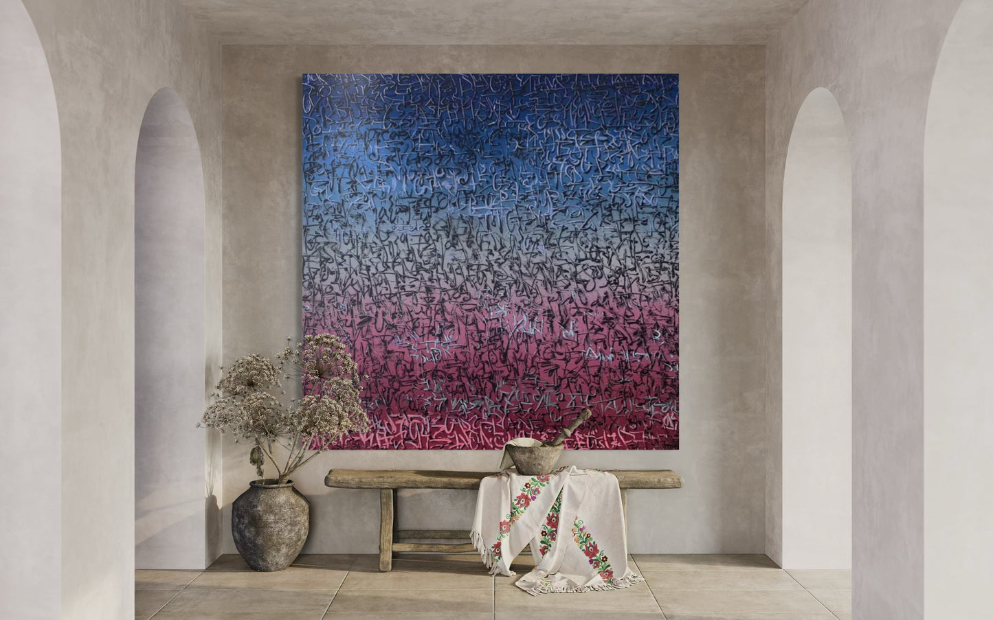 TANC - Pink & Blue Automatic Writing