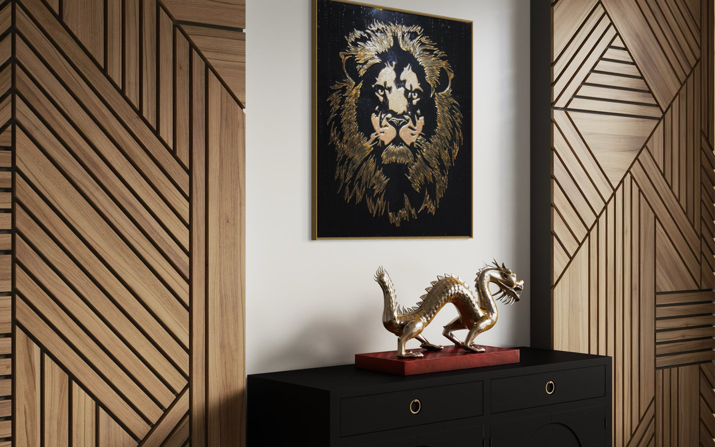 LILY - Golden Lion head