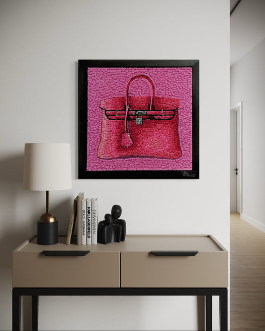 KEVIN CHAMPENY - Birkin Tribute Mosaic, Pink