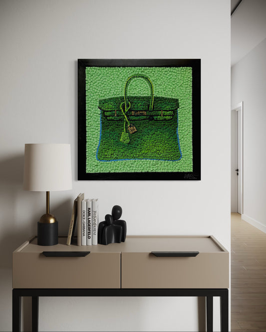 KEVIN CHAMPENY - Birkin Tribute Mosaic, Green