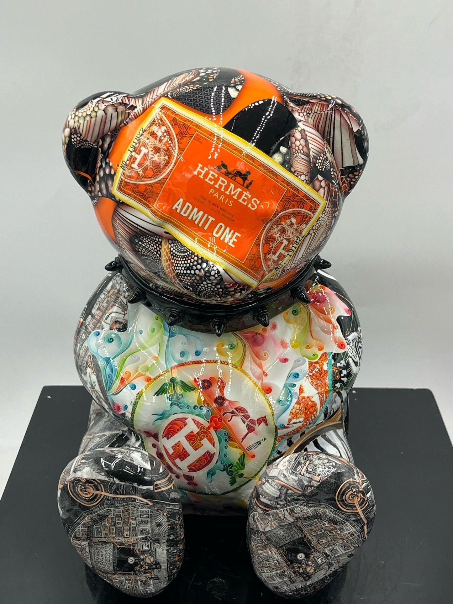 NAOR - 30cm Collage, H Tribute, Orange Bear