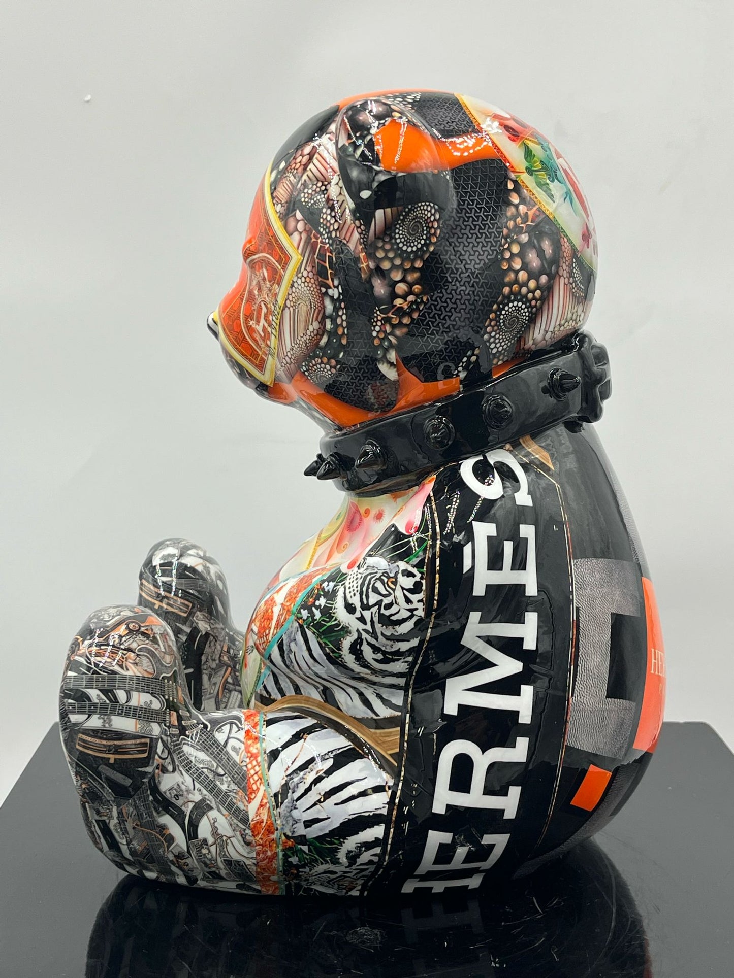 NAOR - 30cm Collage, H Tribute, Orange Bear