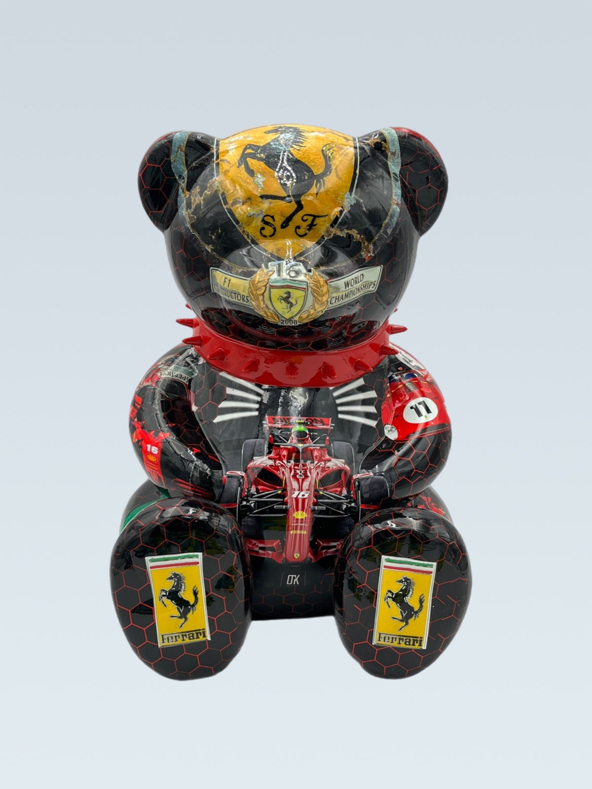 NAOR - 30cm Collage, Ferrari Tribute Bear