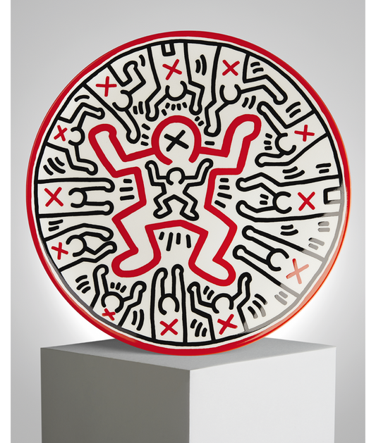 LIGNE BLANCHE - Keith Haring Child Large Plate