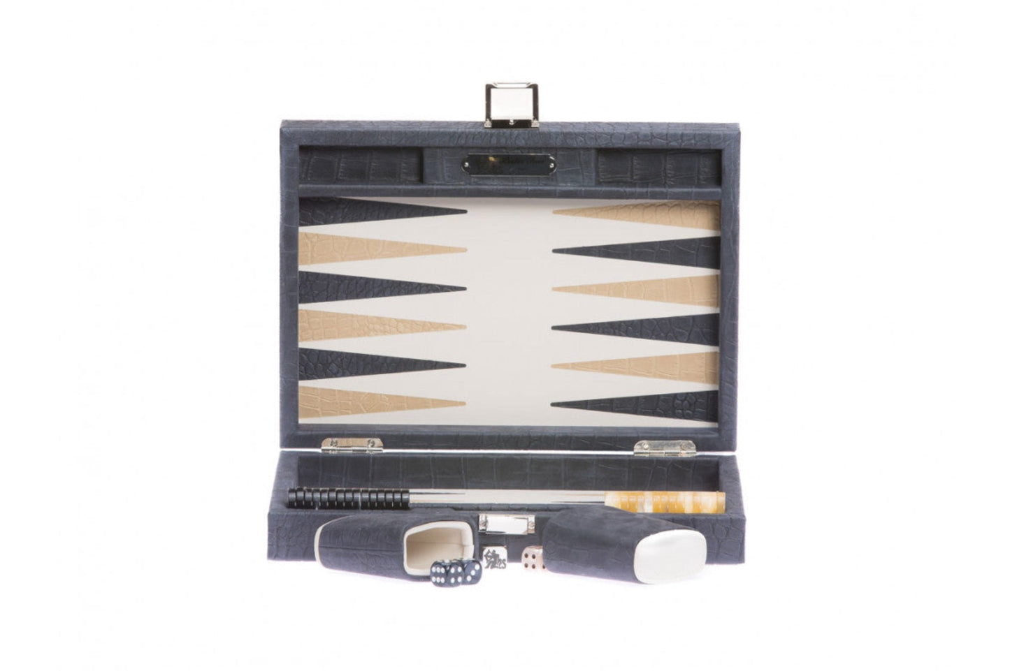 HECTOR SAXE Backgammon- PETROL leather Buffalo COMPETITION