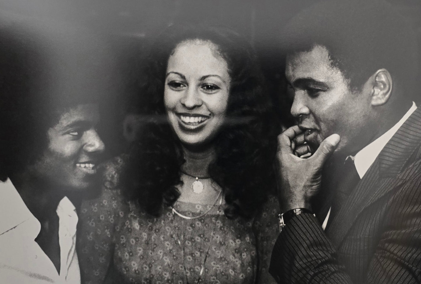 RON G - Michael Jackson and Muhammad Ali and wife, Veronica Parker Ali 1977