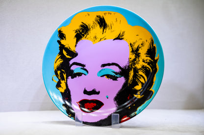 LIGNE BLANCHE - Marilyn Blue Plate by Andy Warhol
