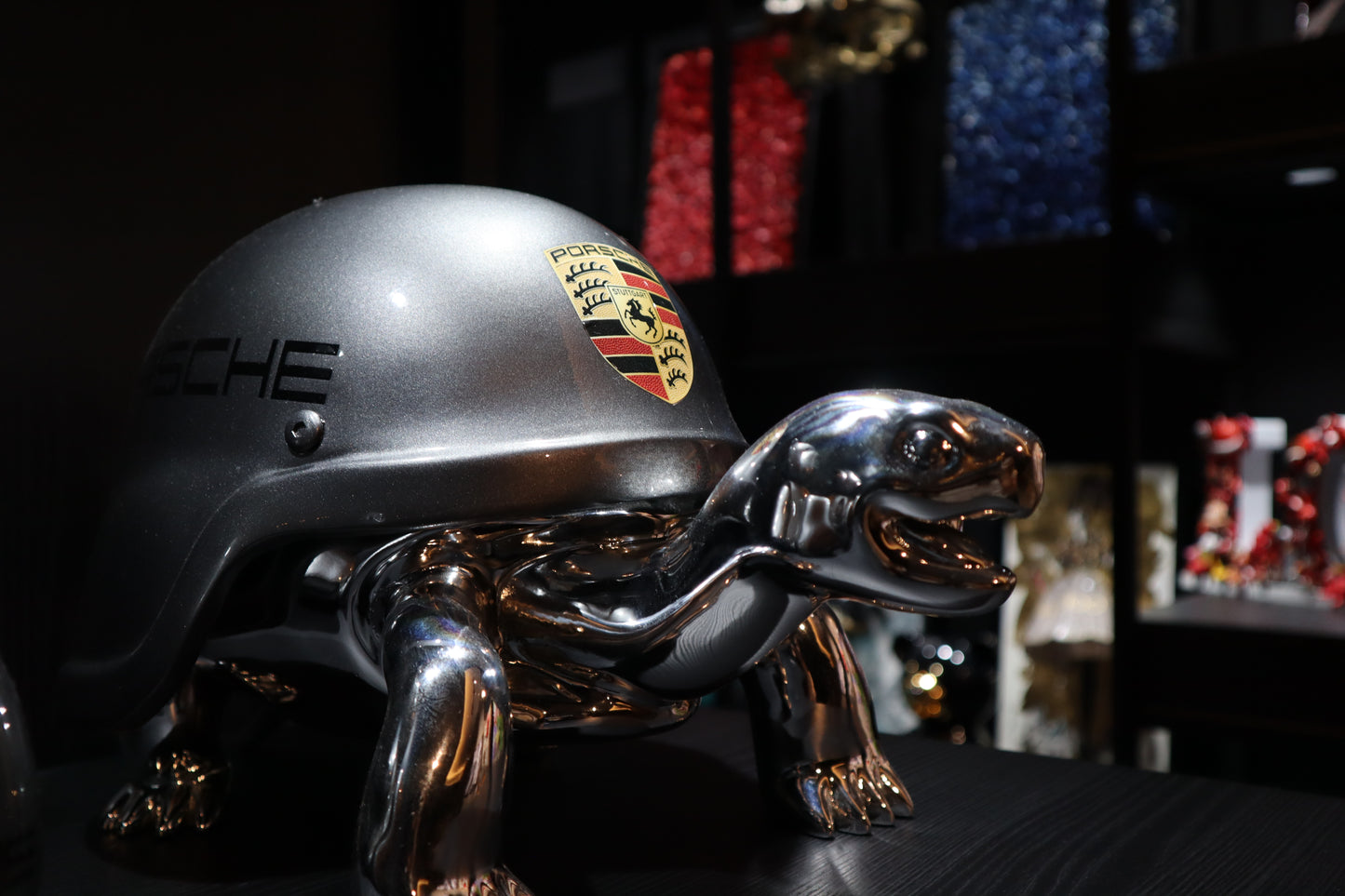 NAOR - 40cm Porsche Tribute, Chromed Turtle