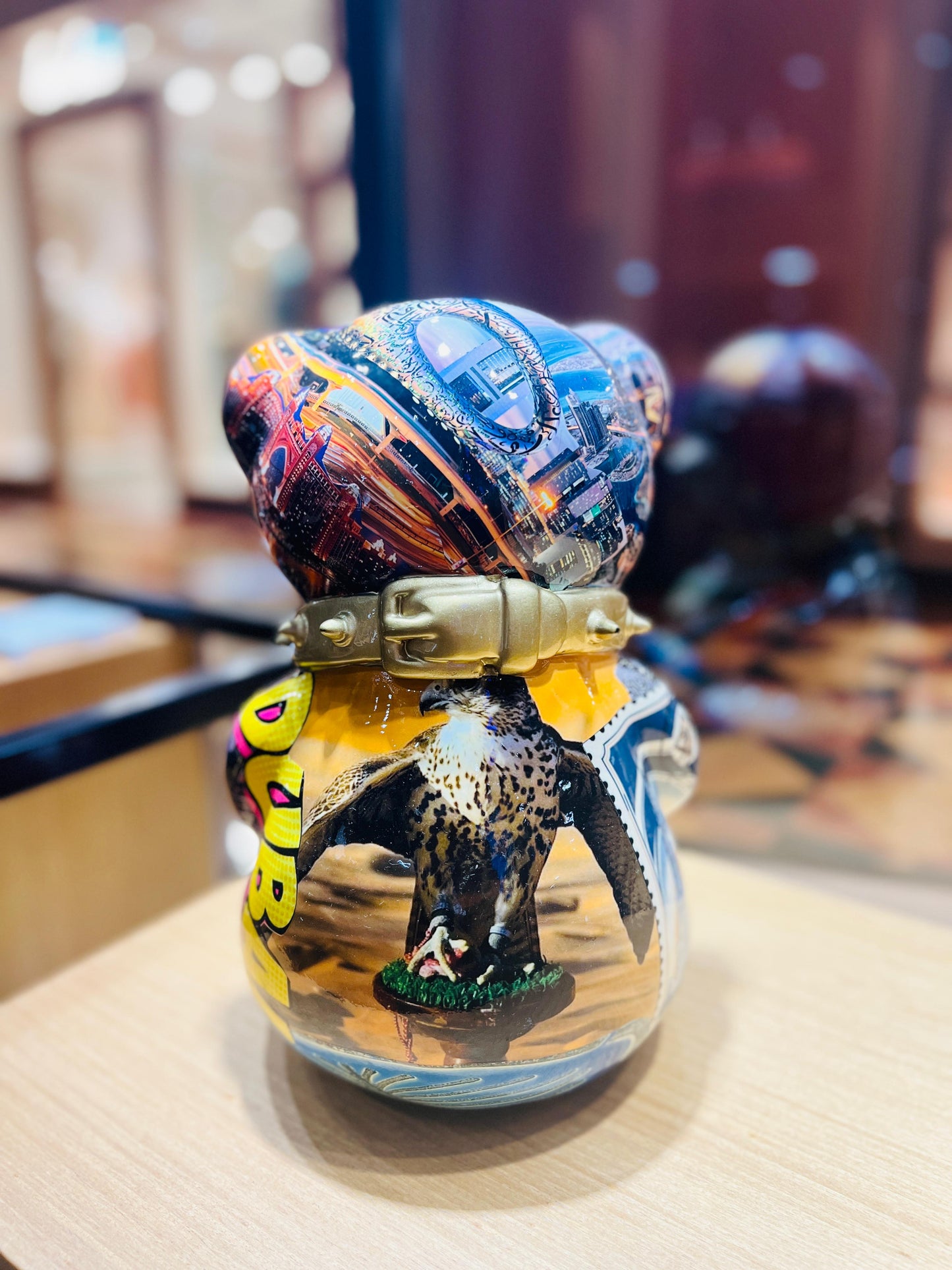 ARTBYNAOR - 30cm Collage, Dubai Tribute Bear