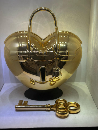 SANUJ - Love Locked Birkin sculpture