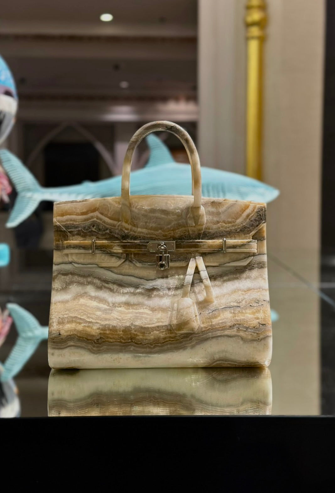 ANDI - Marble Bag Beige